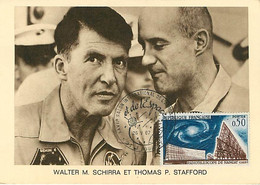 Cosmonaute Astronaute  Schirra Et Stafford Aviation Aviateur - Espace