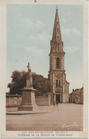 LE PIN EN MAUGES - MAINE ET LOIRE - L'EGLISE ET LA STATUE DE CATHELINEAU - ANNEE 1956 - Sonstige & Ohne Zuordnung