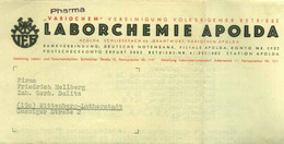 Apolda DDR Bei Weimar Thüringen 1951 Deko Rechnung " VEB Laborchemie " - Droguerie & Parfumerie