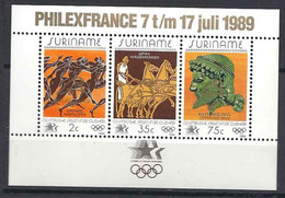 1989 SURINAM BF 55** Philexfrance, Jeux Olympiques - Surinam