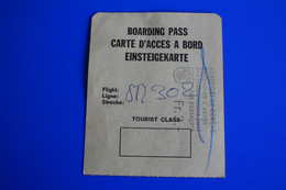 BOARDING PASS CARTE D'ACCES A BORD EINSTEIGEKARTE AEROPORT DE GENÈVE Transport Aviation Commerciale Carte D'embarquement - Instapkaart