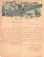 ESPAGNE Facture : EUDALDO  ARTIGRAS - Tintoreria Y Fabrica De LANAS - OLOT  1903 - Spain