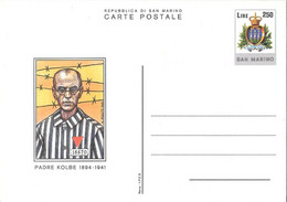 Padre Kolbe. Cartolina Postale San Marino. Non Viaggiata - Bagne & Bagnards