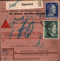 ! 1942 Appenweier Nach Hainichen , Nachnahme Paketkarte, Deutsches Reich - Brieven En Documenten
