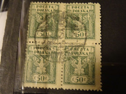 POLOGNE 1919 Bloc 50 F - Used Stamps