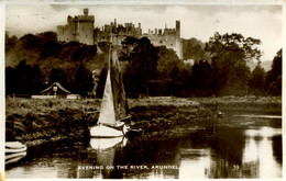 SUSSEX - ARUNDEL - EVENING ON THE RIVER RP Sus162 - Arundel