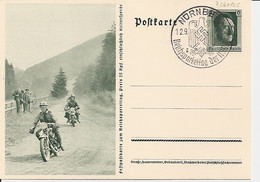 DR P 264-05 - 6 Pf Reichsparteitag Krad's Mit Bl. Sonderstempel Nürnberg - Stamped Stationery
