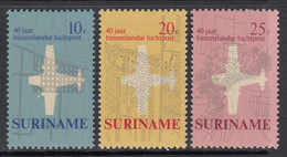 1970 Surinam Aviation Airmail Complete Set Of 3 MNH - Surinam