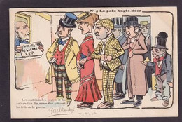 CPA Angleterre Transvaal Boers Satirique Caricature Circulé - Other & Unclassified