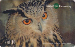 Télécarte Prépayée SUISSE GLOBAL ONE - ANIMAL - OISEAU - HIBOU - OWL BIRD - Switzerland Prepaid Phonecard - 5149 - Eulenvögel