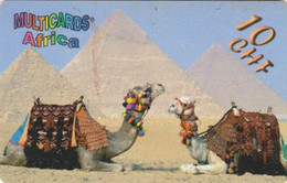 Télécarte Prépayée SUISSE MULTICARDS - ANIMAL - CHAMEAU & Pyramide - CAMEL In EGYPT - Switzerland Prepaid Phonecard 300 - Suiza