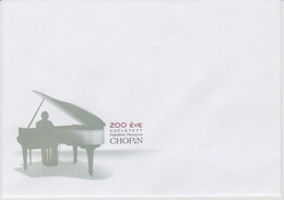 Hungary Envelope For FDC Mi 5480 Frederic Chopin 200 Anniversary - 2010 - Dienstmarken