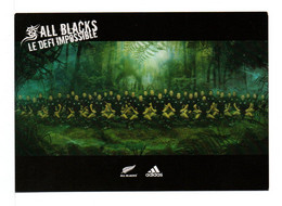 CARTE PUBLICITAIRE - ALL BLACKS / ADIDAS - Rugby