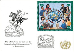 Austria UN Vienna Show Card Sindelfingen 29-31/10-1999 - Lettres & Documents