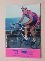 NICOLETTI DARIO ( LAMPRE > Professional Cycling Team 1992 ) Carte Publi Format 16,5 X 11 Cm. ( 2 Scans ) ! - Cyclisme