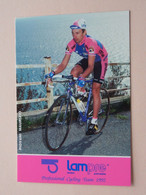 PIOVANI MAURIZIO ( LAMPRE > Professional Cycling Team 1992 ) Carte Publi Format 16,5 X 11 Cm. ( 2 Scans ) ! - Cyclisme