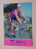 SZERSZYWSKI MAREK ( LAMPRE > Professional Cycling Team 1992 ) Carte Publi Format 16,5 X 11 Cm. ( 2 Scans ) ! - Cyclisme