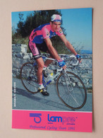 BRAMATI DAVIDE ( LAMPRE > Professional Cycling Team 1992 ) Carte Publi Format 16,5 X 11 Cm. ( 2 Scans ) ! - Cyclisme
