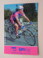 BONTEMPI FABRIZIO ( LAMPRE > Professional Cycling Team 1992 ) Carte Publi Format 16,5 X 11 Cm. ( 2 Scans ) ! - Cyclisme