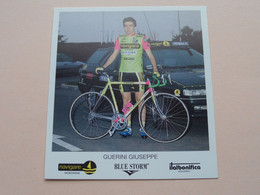 GUERINI GIUSEPPE ( NAVIGARE * BLUE STORM * ITALBONIFICA ) Carte Format 10,5 X 11,5 Cm. ( Blanco Rug ) ! - Cyclisme