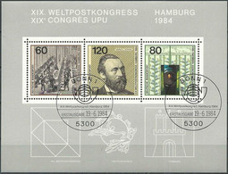 DEUTSCHLAND 1984 Mi-Nr. Block 19 O Used - 1981-1990