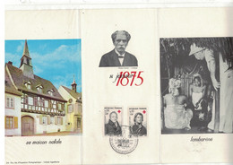Yvert N° 1433 / 34 Croix Rouge- Albert SCHWEITZER - KAISERSBERG - Curiosités: 1970-79 Lettres & Documents