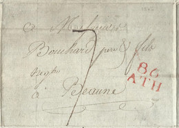 L 1804 Marque 86/ATH + "7" Pour Beaune - 1794-1814 (Periodo Frances)