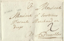 L 1779 De Grammont  Marque En Creux NINOVE + 2 Pour Bruxelles - 1714-1794 (Pays-Bas Autrichiens)
