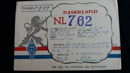 CARTE RADIO NEDERLAND NL 762 LION VERON - Autres & Non Classés