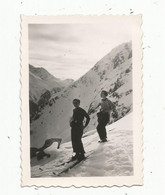 Photographie , Sports D'hiver , Ski ,1937 , PLANPRAZ ,  90 X 60 Mm - Sports