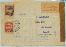 94254 - RUSSIA  - POSTAL HISTORY - REGISTERED COVER To BRAZIL Via AEROPOSTALE! 1931 - Altri & Non Classificati