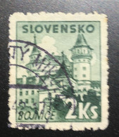 Slovakia/Slovensko 2 Koruna 1941 Slovak Castles And Mansions - Bojnice Castle - Used Stamps