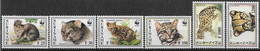 1995 SURINAM 1356-59+ PA 106-07** Félin, Léopard - Surinam