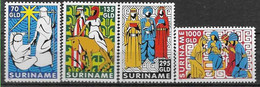 1995 SURINAM 1369-72** Noël, âne - Surinam