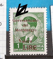 CG- MONT  2  1941 35 A--RRR-ERROR-  G  -  SELTEN SEHR !!!!!!   ITALIEN   OCCUPATION LUX   -MONTENEGRO CRNA GORA  HINGED - Montenegro
