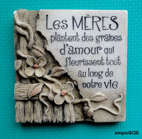 Magnet  En Relief - LES MERES - Texte D'amour - Résine - Publicidad