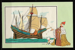 Tintin : Chromo " Voir Et Savoir " Par Hergé : Marine Des Origines à 1700 : N° 17 Editions Du LOMBARD. - Sonstige