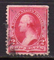 USA STATI UNITI 1890 1893 WASHINGTON CENT 2c IMPERF USED USATO OBLITERE' - Andere & Zonder Classificatie