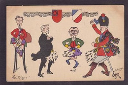 CPA Angleterre Royaume Uni Satirique Caricature Edward VII Edouard Non Circulé Loubet Delcassé Chamberlin - Other & Unclassified