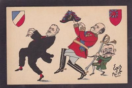 CPA Angleterre Royaume Uni Satirique Caricature Edward VII Edouard Non Circulé Loubet Delcassé - Other & Unclassified