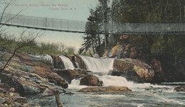 New-York Etats-unis (2423) Swinging Bridge Across The Rampo,Tuxedo Park Cpsm Pf C - Parks & Gardens