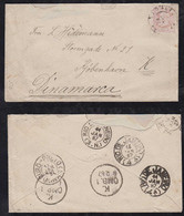 Brazil Brasil 1887 Cover 200R Dom Pedro Minas To KOPENHAVN Danmark Denmark - Storia Postale