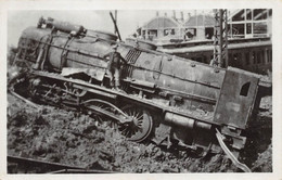 CARTE PHOTO 62 MACHINE SOUFFLEE DEPOT DES LOCOMOTIVES DE BETHUNE - Bethune