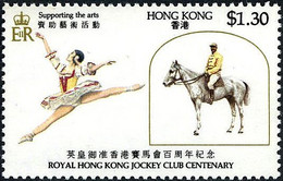 Hongkong, 1984, Mi. 437, The 100th Anniversary Of Royal Hong Kong Jockey Club, Ballet Dancer, 1v, MNH - Baile