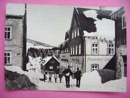 Kurort Oberwiesenthal - Fremdenhof Café (Caffee) König, Skifahrer - 1960s Used - Oberwiesenthal