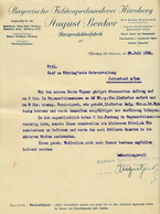 Nürnberg Schweinau 1924 Deko Rechnung " August Benker Bayeriche Fichtenpech-Siederei Für Fässer Harzprodukte Öle" - Agricultura