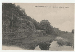 La Montagne (Loire-Atlantique - 44) - La Route Au Bas Du Rocher. Carte Postale NB. Editions F. Chapeau, Nantes - La Montagne