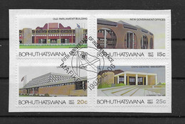 Bophuthatswana 1982 Gebäude Mi.Nr. 96/98 Kpl. Satz Gestempelt Auf Papier - Bophuthatswana