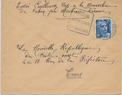 LETTRE OBLITERATION DAGUIN - " MIREBEAU SES FOIRES ET MARCHES " ANNEE 1955 - Mechanical Postmarks (Other)