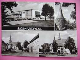 Sömmerda - VEB Büromaschinenwerk Soemtron, Rathaus, Alten Stadtmauer - Briefmarke 10 Pf Bindenkreuzschnabel Voigt 1974 - Soemmerda